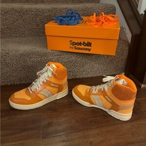 Saucony Spot-Bilt Sonic Basketball Corduroy High Top Sneakers